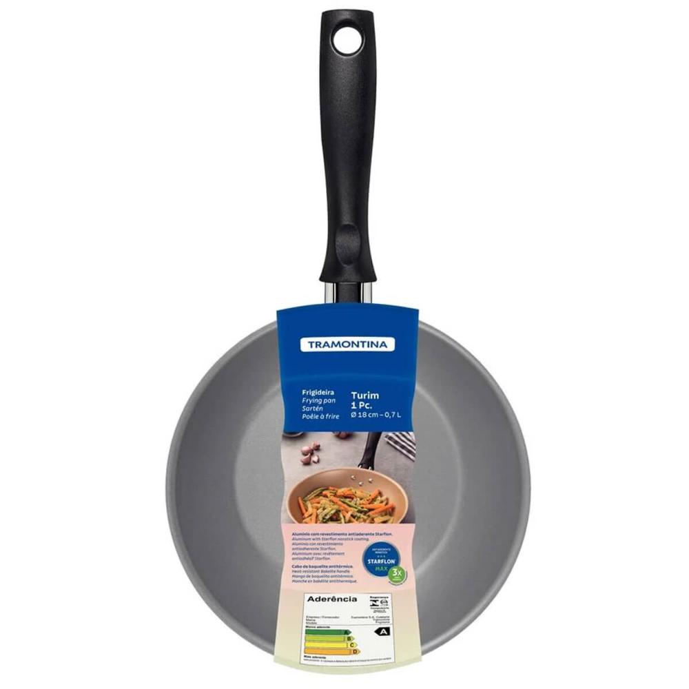 Frigideira Tramontina 18cm Turim Alumínio Chumbo Revestimento Antiaderente Starflon Max 0,7L
