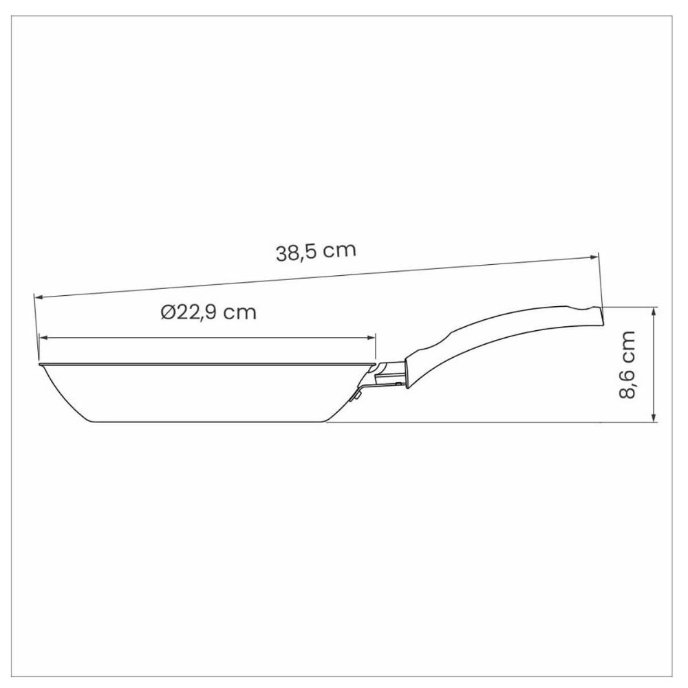 Frigideira Turim Tramontina 22cm Antiaderente Starflon Max 1L em Alumínio Vermelha