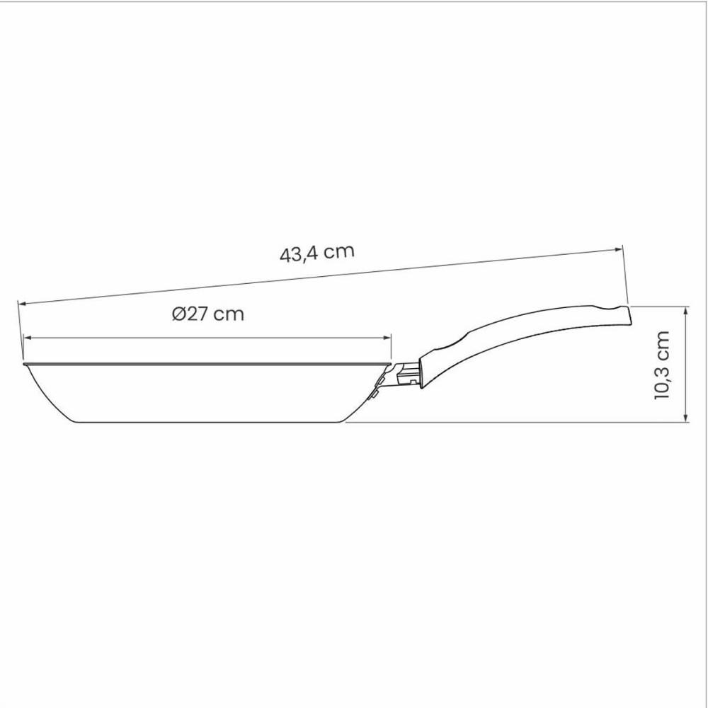 Frigideira Turim Tramontina 26cm Alumínio Antiaderente Starflon Max 1,8L Vermelha