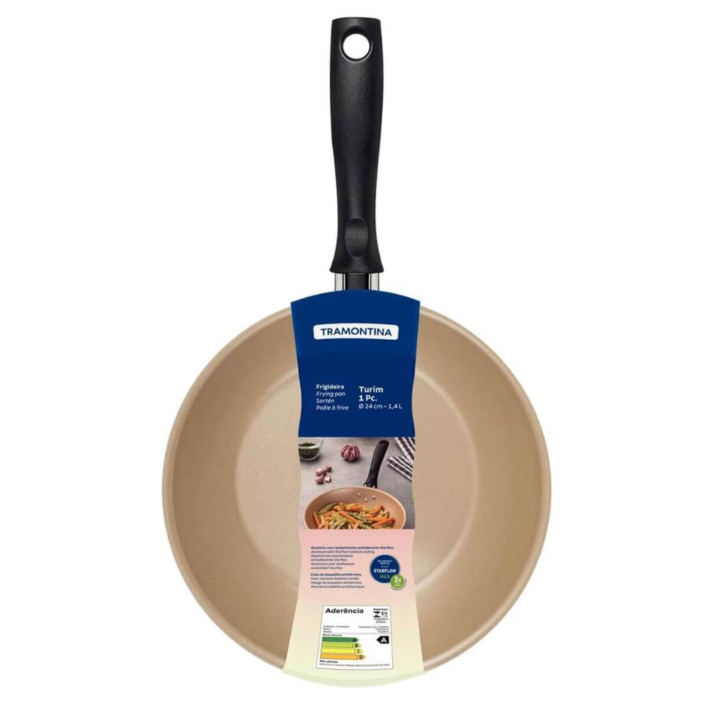 Frigideira Turim Tramontina 26cm Alumínio Antiaderente Starflon Max 1,8L Vermelha