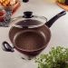 Frigideira Wok Antiaderente de Starflon com Tampa de Vidro 2