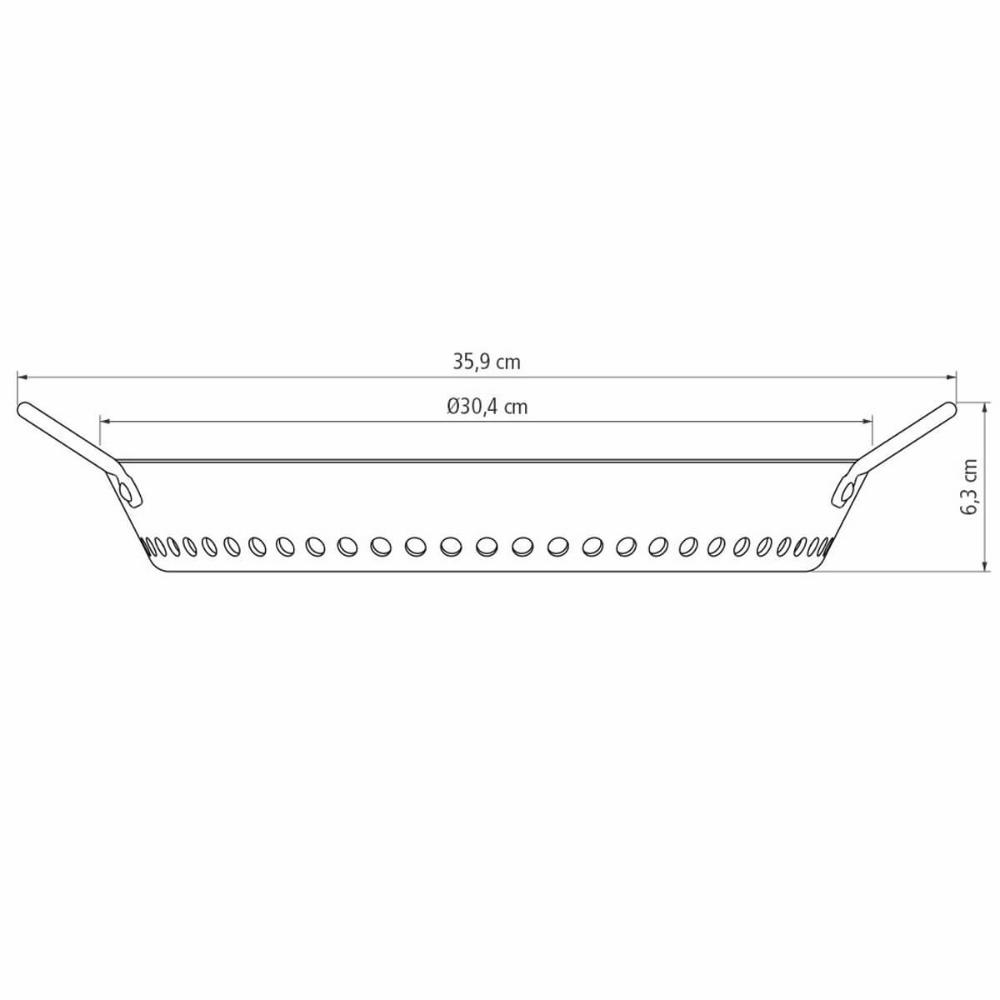 Grelha Tramontina Churrasco 30cm Alumínio Revestimento Anodizado Grafite Legumes