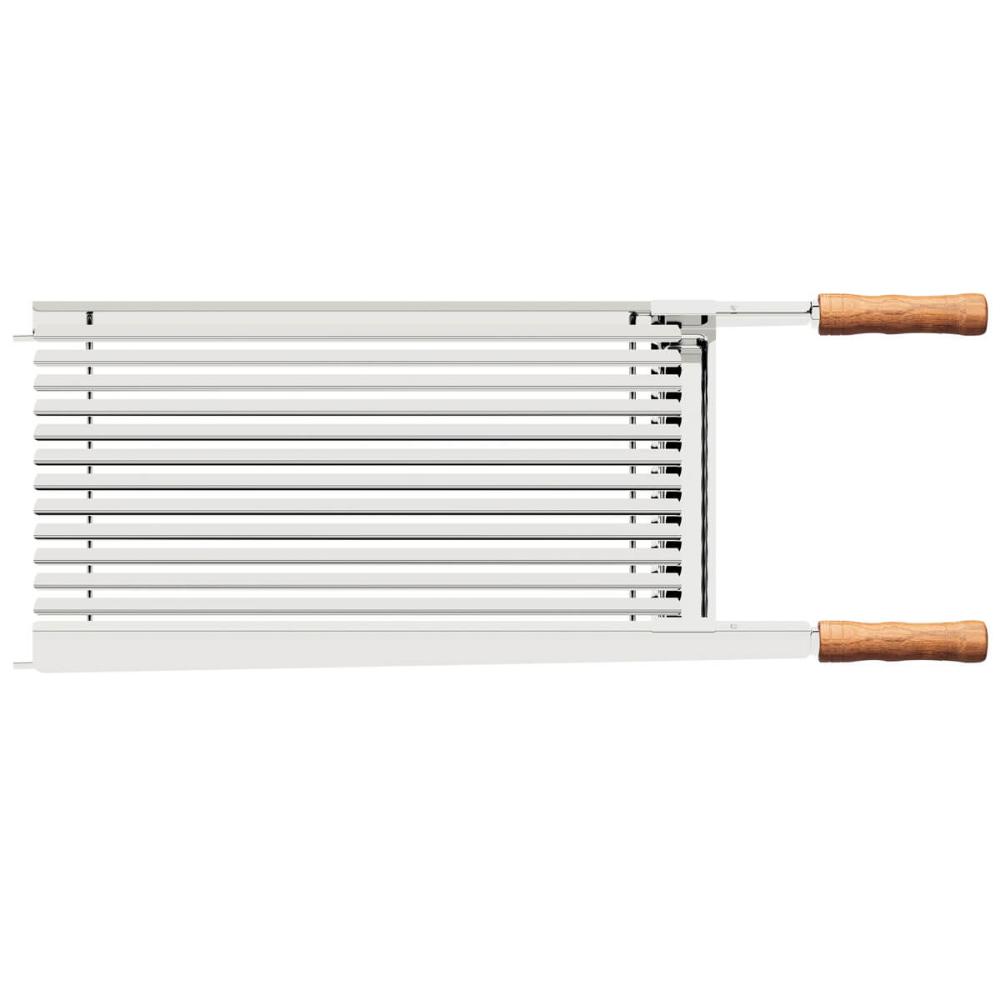 Grelha Tramontina Churrasco Grelhados Legumes 50x41cm Aço Inox Cabo de Madeira