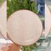 Jogo 12 Pratos Rústicos Tramontina Rasos Marrom em Porcelana 28cm Decorado