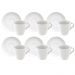 Jogo 6 Xícara de Porcelana Capuccino com Pires 200ml Café Tr