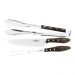 Jogo Churrasco Aço Inox Barbecue 3 peças Polywood Tramontina