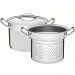 Jogo Cozi-Pasta Tramontina Professional em Aço Inox Fundo Triplo 2pçs Caldeirão Escorredor