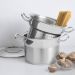 Jogo Cozi-Pasta Tramontina Professional em Aço Inox Fundo Triplo 2pçs Caldeirão Escorredor