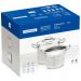 Jogo Cozi-Pasta Tramontina Professional em Aço Inox Fundo Triplo 2pçs Caldeirão Escorredor