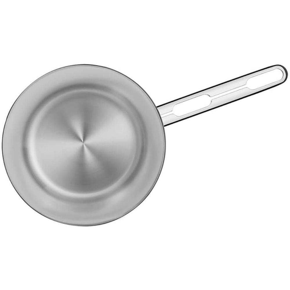 Jogo de Panelas 5 Peças Allegra em Aço Inox com Fundo Triplo e Tampas de Inox Tramontina