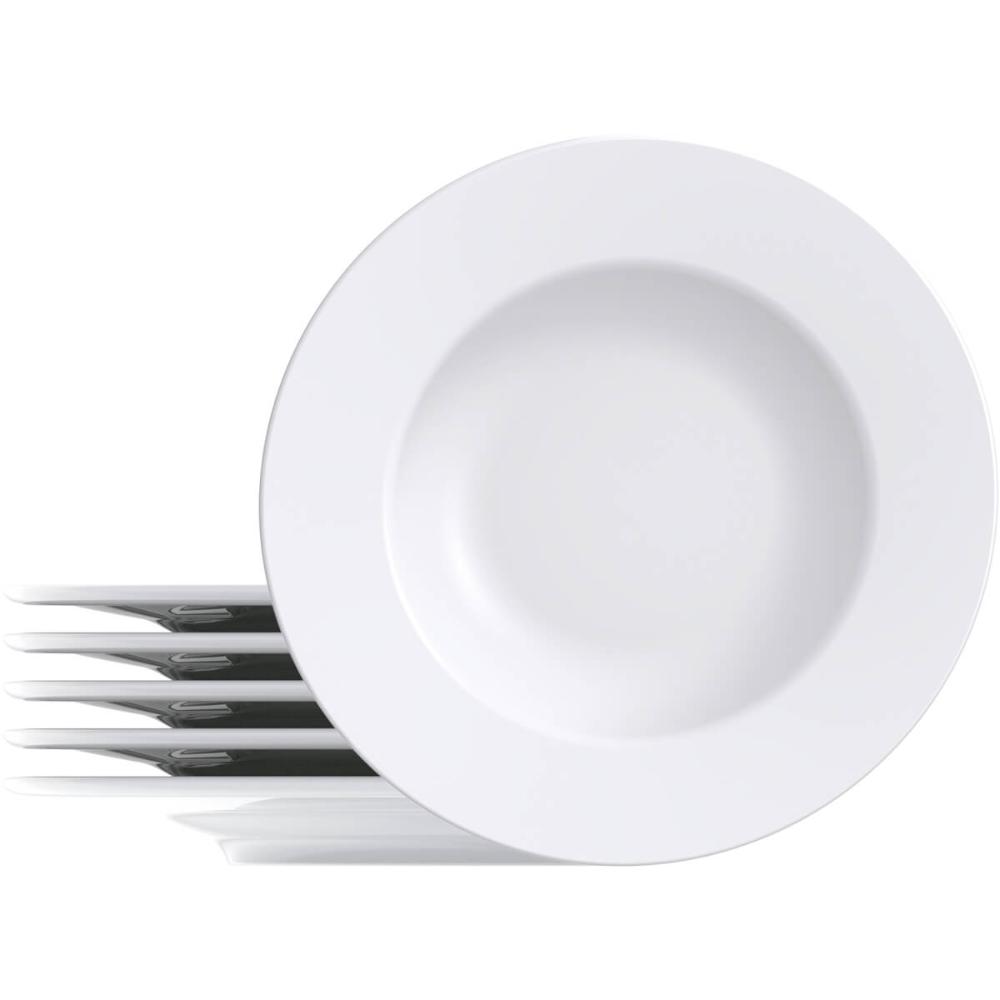 Jogo de Pratos Tramontina Porcelana 6 Peças Raso Maria Augusta 27cm Mesa Posta