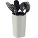 Jogo de Utensílios Tramontina Verano Nylon Colher Concha Escumadeira Pegador Espátula Suporte