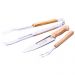 Jogo para Churrasco Tramontina Garfo Trinchante Faca e Pegador Inox Madeira 3 Peças
