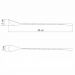 Kit 12 Colheres Bailarina Tramontina Espiral 45cm Mexer Suco Drink Coquetel Aço Inox