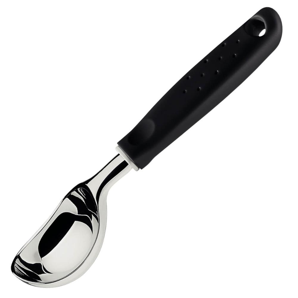 Kit 12 Pegadores Bola de Sorvete Tramontina Utilitá Concha Sorveteria Restaurante Preto 