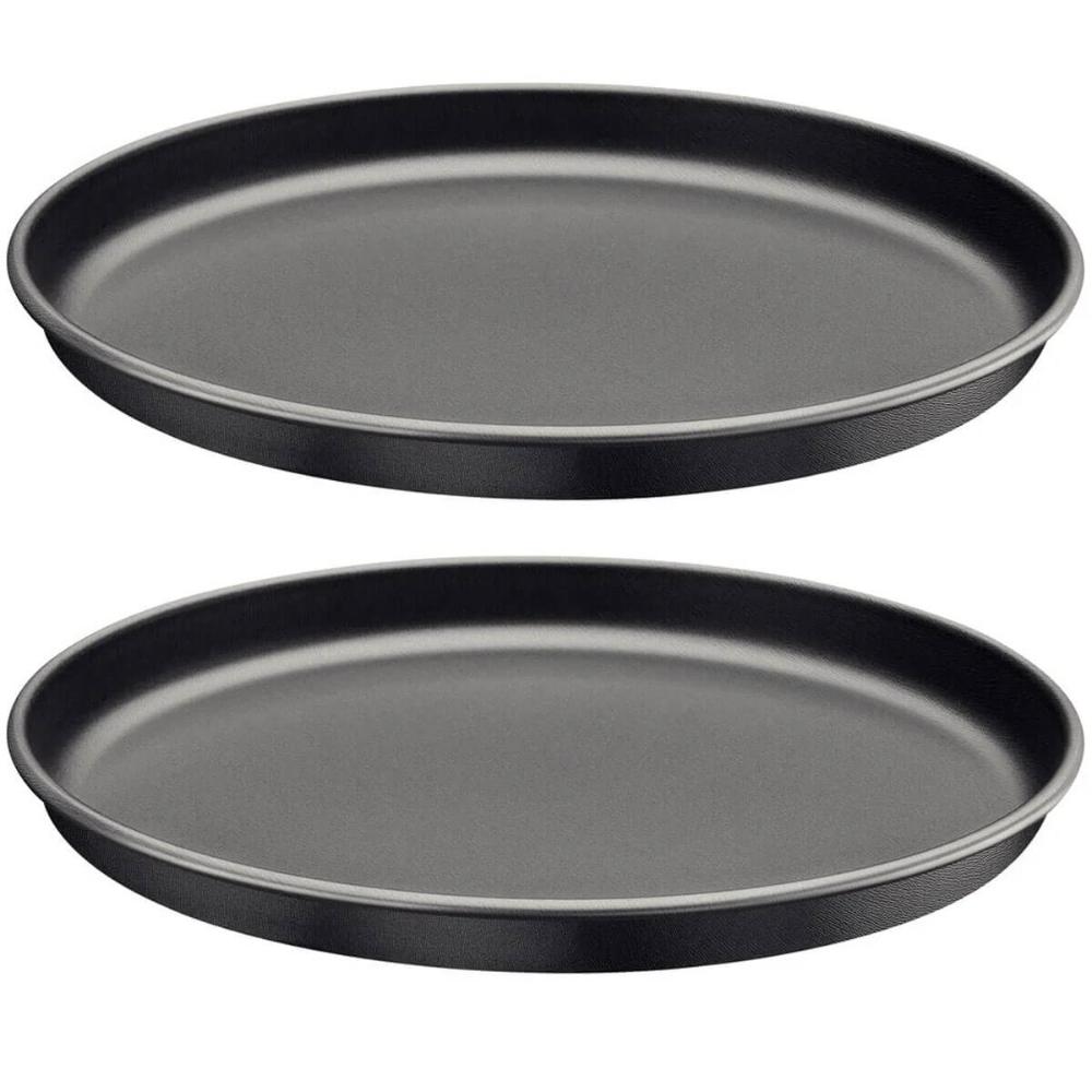 Kit 2 Assadeiras Pizza 30cm Tramontina Brasil em Alumínio Antiaderente Starflon Max Grafite