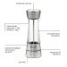 Kit 2 Moedores de Sal ou Pimenta Tramontina com Regulagem do Grão Aço Inox Realce