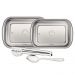 Kit 2 Travessas Assar Servir Tramontina Cosmos em Aço Inox c