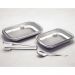 Kit 2 Travessas Assar Servir Tramontina Cosmos em Aço Inox c