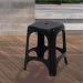 Kit 3 Banquetas Tramontina Preta Plástico Niterói ECO Banco