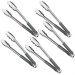 Kit 5 Pegadores Inox 30cm Tramontina Utilitá Cabo Emborrachado Cinza Carne Legumes