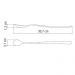 Kit 8 Colheres Bailarinas Para Drinks Sucos Coquetéis  30cm