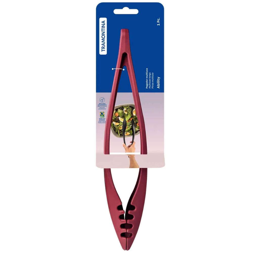 Kit 8 Pegadores Pinças Ability Tramontina 29,8cm Salada Mass