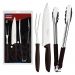 Kit Garfo Trinchante Pegador Faca Churrasco 8'' Tramontina P