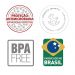 Kit Talheres Infantis 3 Peças Tramontina Baby Friends Lâminas Aço Inox e Cabos Coloridos