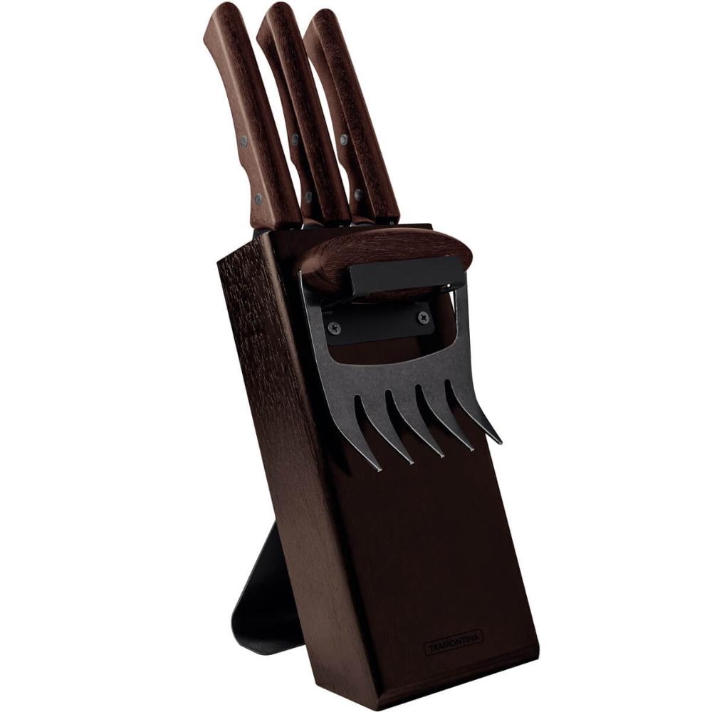 Kit para Churrasco Tramontina Black 5pçs Facas 6' 8' 10' Gar