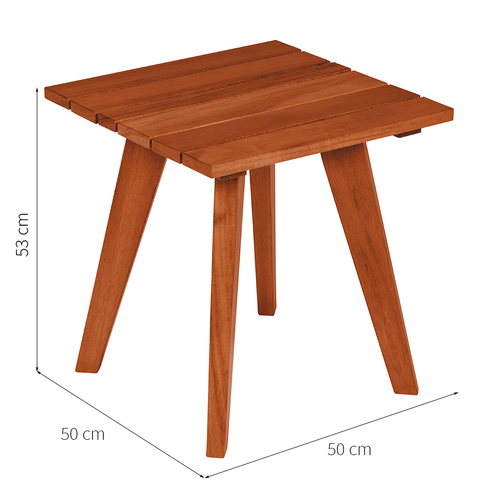 Mesa Lateral para Área Externa Toscana Marrom