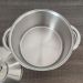 Panela de Fundo Triplo Caçarola Inox 6,1L com Tampa 24cm Tramontina Solar