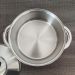 Panela de Fundo Triplo Rasa 4,7L Caçarola Inox com Tampa 24cm Tramontina Solar