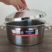 Panela de Fundo Triplo Rasa 4,7L Caçarola Inox com Tampa 24cm Tramontina Solar