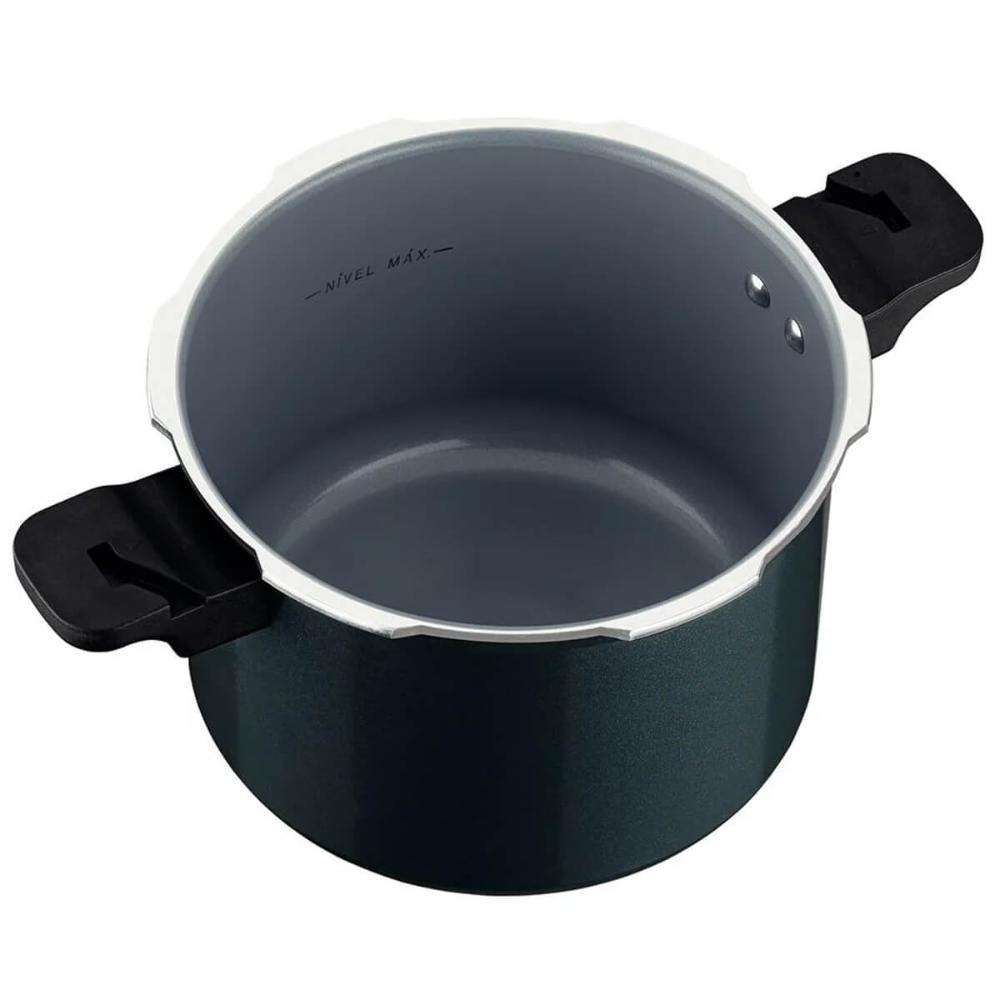 Panela de Pressão Tramontina 4,5L Torino Alumínio Revestimento Cerâmico 20cm Verde Petróleo
