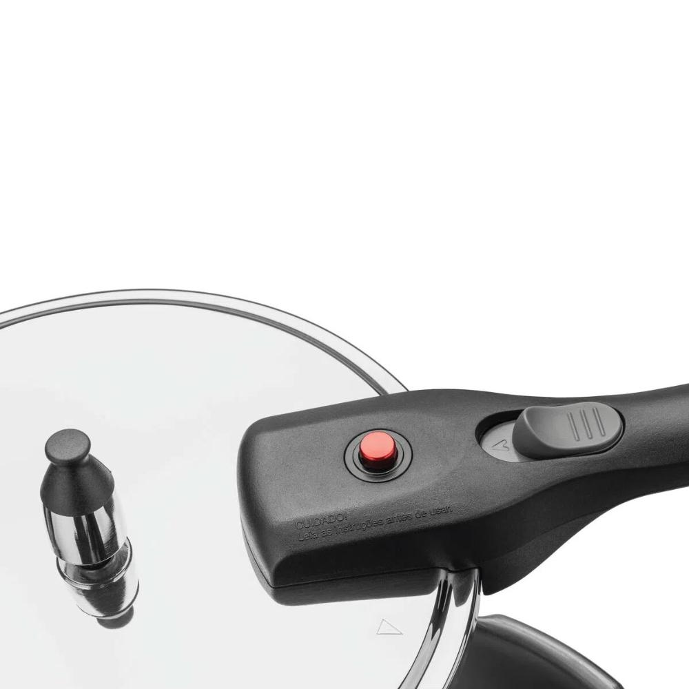 Panela de Pressão Tramontina Brava 6L em Aço Inox com Fundo