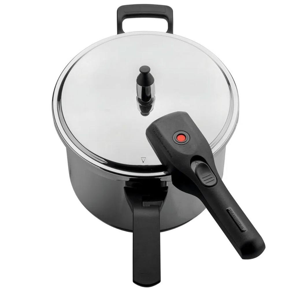 Panela de Pressão Tramontina Brava 6L em Aço Inox com Fundo