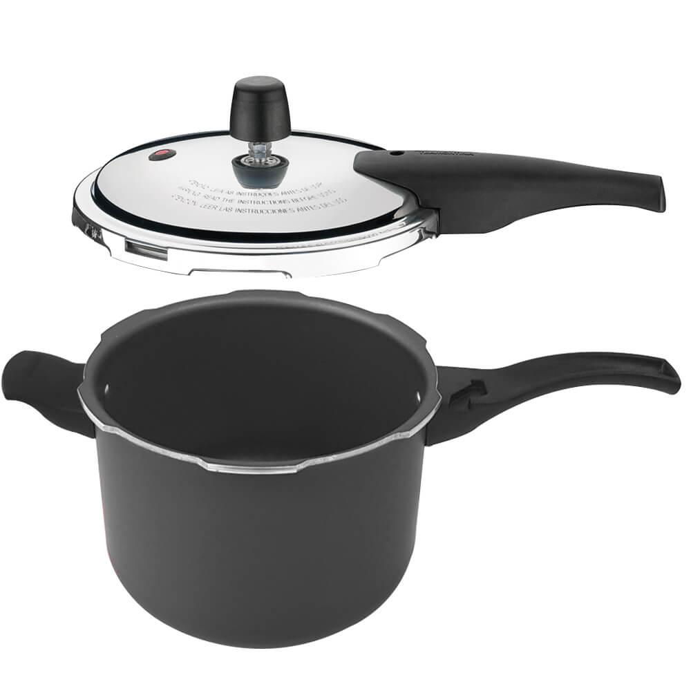 Panela de Pressão Tramontina Vancouver 4,5L Alumínio Antiaderente Starflon Max Grafite 20cm