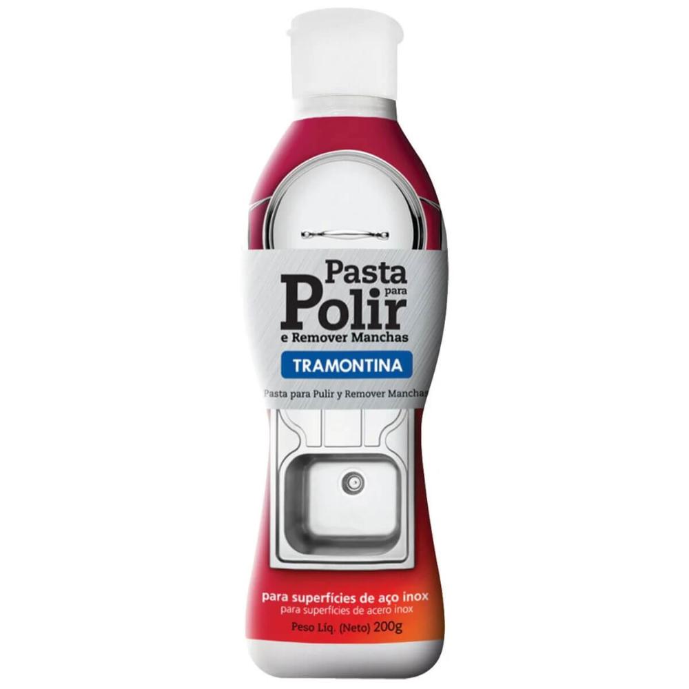 Pasta para Polir e Remover Manchas em Aço Inox Esmaltados Tr