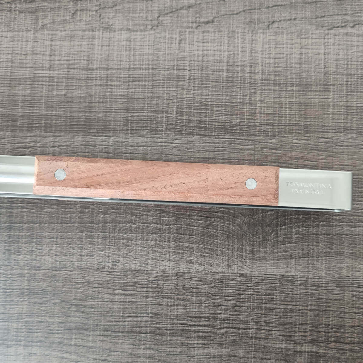 Pegador de Churrasco Carne Inox Cabo Longo Madeira 47cm Tramontina