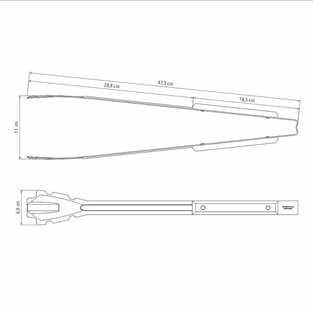 Pegador para Carvão Tramontina Churrasco 47,3cm em Aço Inox