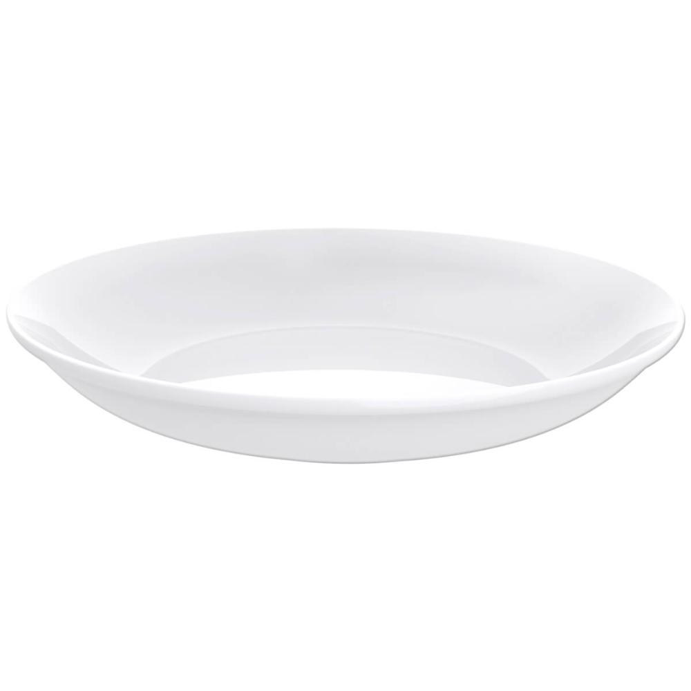 Prato Fundo Tramontina de Porcelana Branca 21cm Leonora para Sopa Risoto Avulso