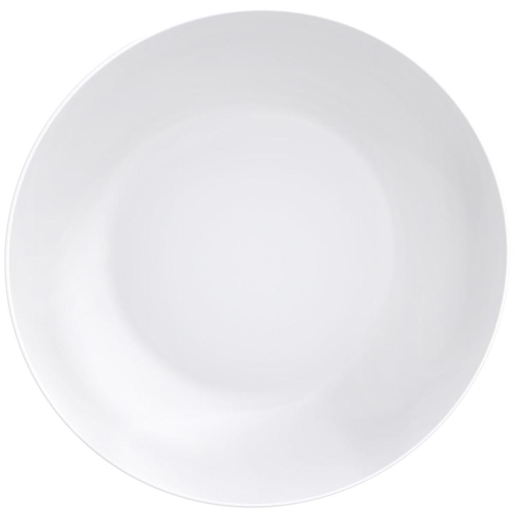 Prato Fundo Tramontina de Porcelana Branca 21cm Leonora para Sopa Risoto Avulso