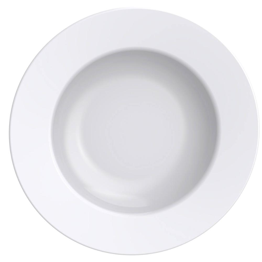 Prato Fundo Tramontina em Porcelana 23cm Branco Maria Augusta Avulso