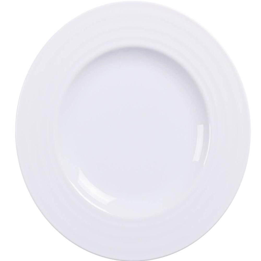 Prato Sobremesa Branco 21cm Porcelana Vibrare Tramontina Avulso Bolo Torta Doces