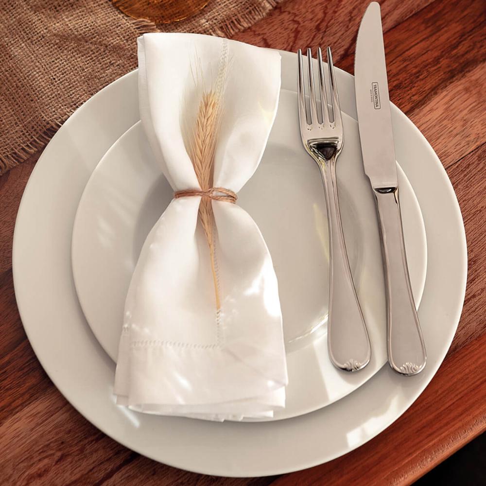 Prato Sobremesa Porcelana 21cm Tramontina Branco Maria Augus