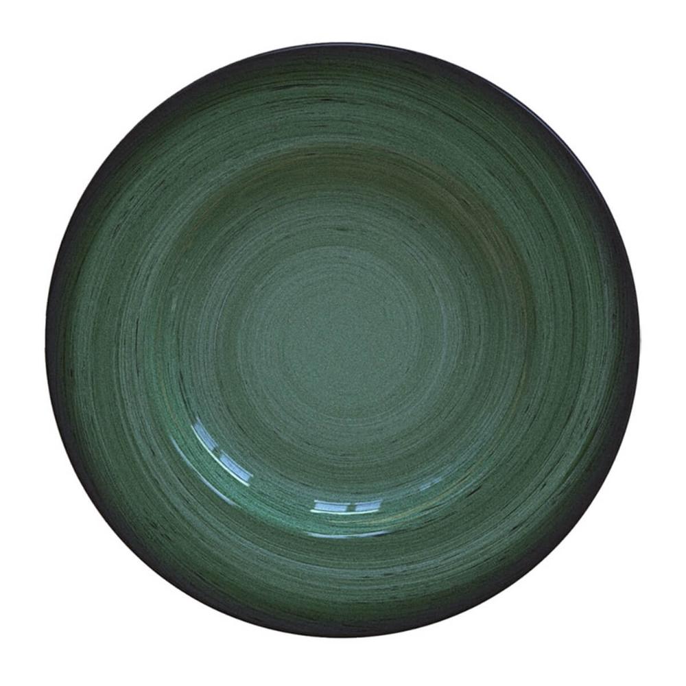 Prato Verde Rústico Tramontina de Sobremesa Porcelana 21cm Decorado Mesa