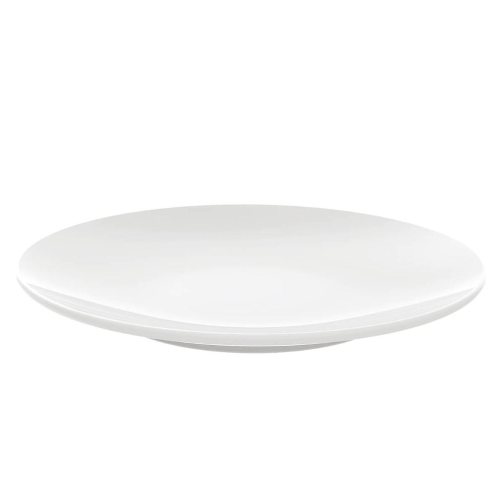 Prato de Sobremesa Branco Porcelana 21cm Tramontina Sophia Raso Redondo