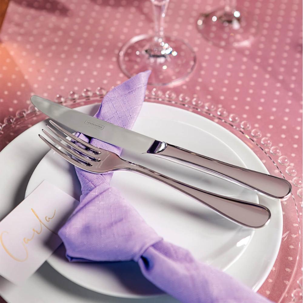 Prato de Sobremesa Porcelana Tramontina Leonora 19cm Branco