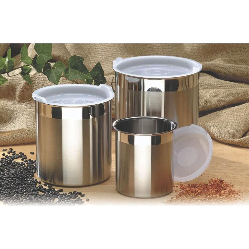 Recipiente de Armazenamento de Alimentos Pote em Aço Inox 2,
